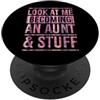 Charming Aesthetic Family Merch for Fabu Guardami Diventare E Zia E Roba PopSockets PopGrip Adesivo
