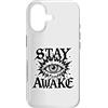 gothic eye graphic tee Custodia per iPhone 17 Grafica Stay Awake Gothic Eye Lightning