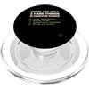 Binary Logic Studio Solo 2 cose difficili Informatica Umorismo divertente PopSockets PopGrip per MagSafe