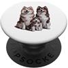 Samoyed Puppy Lover PS Samoiedo Cucciolo Famiglia Schizzo Disegno Art. PopSockets PopGrip Adesivo
