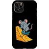 mouse skate cheese ramp cartoon skateboa Custodia per iPhone 11 Pro Topo Skate Formaggio Rampa Cartoon
