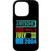 Awesome since 2004 Geburtstagsspruch Jul Custodia per iPhone 14 Pro 22 Anni Vintage 2004 nato Luglio Fantastico da
