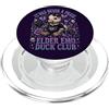 Elder Emo Club Funny Skeleton Design Anziano emo Duck Club Carino Goth Anatra Cuore spezzato Punk PopSockets PopGrip per MagSafe