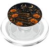 Cute Cottagecore Dragons with Books Desi Baby Dragon Reading Libri Moonlit Fantasy PopSockets PopGrip per MagSafe