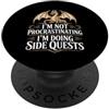 Gamer RPG Dragon Vintage Fantasy Nerd Lo Divertenti missioni secondarie dicendo procrastinare il drago PopSockets PopGrip Adesivo