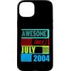 Awesome since 2004 Geburtstagsspruch Jul Custodia per iPhone 15 Plus 22 Anni Vintage 2004 nato Luglio Fantastico da