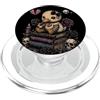 Elder Emo Club Funny Skeleton Design Goth Duck Carino Spooky Dark Estetica Cuore spezzato PopSockets PopGrip per MagSafe