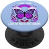 Funny Christian Shirt Lack of Faith Dist I Find Your Lack of Faith Disturbing Christian Butterfly PopSockets PopGrip Adesivo