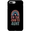 Charming Aesthetic Family Merch for Fabu Custodia per iPhone 7 Plus/8 Plus Estetica I'm The Crafty Aunt Boho Rainbow Heart