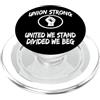 Pro Union Rights Solidarity Gifts Shirts Womens Union Strong United We Stand Divided Beg Union Rep PopSockets PopGrip per MagSafe