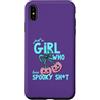 Spooky Girls Pumpkin Co Custodia per iPhone XS Max Divertente ragazza che ama lo spaventoso fiocco a forma di zucca per Halloween