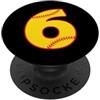 Leggende dello sport Numero di softball n. 6 PopSockets PopGrip Adesivo