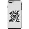 gothic eye graphic tee Custodia per iPhone 7 Plus/8 Plus Grafica Stay Awake Gothic Eye Lightning