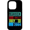 Awesome since 2004 Geburtstagsspruch Jul Custodia per iPhone 15 Pro 22 Anni Vintage 2004 nato Luglio Fantastico da