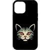 Cat Lover Gift Custodia per iPhone 12 Pro Max Mystic Cat Face Orange Eyes Feline Lover