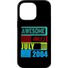Awesome since 2004 Geburtstagsspruch Jul Custodia per iPhone 14 Pro Max 22 Anni Vintage 2004 nato Luglio Fantastico da