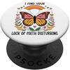 Funny Christian Shirt Lack of Faith Dist I Find Your Lack of Faith Disturbing Butterfly Christian PopSockets PopGrip Adesivo