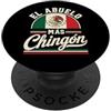 El Abuelo Más Chingón Funny Mexican Flag Fiesta Squad Family Matchin Couple Cinco de Mayo Mexican PopSockets PopGrip Adesivo