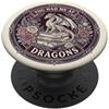 Librarian Bookworm Fantasy Cute Phone Ac Bookish You Had Me At Dragons Book Lover Reading Dragon PopSockets PopGrip Adesivo