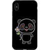 panda China animal zoo bear Himalayan ba Custodia per iPhone XS Max Panda con Fiore