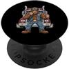 Bigfoot Trucking Sasquatch Fathers Day A Bigfoot Trucker Sasquatch Semi Truck Driver Festa del papà PopSockets PopGrip Adesivo