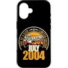Jahrgang 2004 22. Geburtstag Awesome Custodia per iPhone 16 Grande da luglio 2004 22° compleanno frase 22 anni