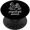 Funny Pregnancy Announcement Summer Gift Estate ragazza incinta - Annuncio di gravidanza PopSockets PopGrip Adesivo