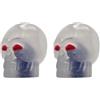 cyclingcolors 2x Cappucci delle valvole cappuccio tappi valvola forma di teschio fosforescente Schrader per pneumatici bici moto auto auto quad monopattino, blu