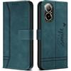 Bravoday Cover per Realme C67 4G / Realme C67 4G, Flip Custodia in Pelle PU con Slot per Schede, Portafoglio Custodia per Realme C67 4G / Realme C67 4G, Verde