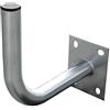 ARLI Supporto da parete SAT, 25 cm, in acciaio zincato e rivestito, ideale per parabole satellitari, supporto da parete, antenna resistente ai raggi UV, supporto da parete, resistente alla ruggine