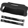 Generic Custodia protettiva in silicone per altoparlanti JBL Flip 7, supporto per cinghia fissa per manubrio di bicicletta, portatile, con tracolla singola, colore nero