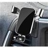 LAYSSA Porta Cellulare da Auto per Jeep Cherokee 2016-2018, Antivibrazione Supporto Cellulare Auto, 360° Rotazione Flessibile, Portacellulare Universale per Auto,B Silver