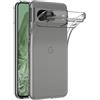 AICEK Compatible con Google Pixel 8A Cover, Trasparente Silicone Custodia per Google Pixel 8A Cover Protettiva Molle di TPU Bumper Case Sottile
