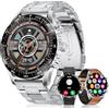 LIGE Smartwatch Uomo con 3 Cinturini/1.43" AMOLED/400mAh,Orologio Smart Watch con Chiamata Bluetooth,24/7 Cardiofrequenzimetro SpO2,IP68 Impermeabile 124 Modalità Sportive per Android iOS