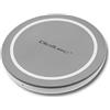 Qoltec Anello di ricarica wireless a induzione, Qualcomm QuickCharge 3.0, 10 W, grigio