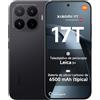 XIAOMI 17T,Smartphone 12+256 GB,Display Eye-Care da 6,59 a 120 Hz,MediaTek Dimensity 8500,Batteria al silicio-carbonio da 6500 mAh (tip.),Teleobiettivo Leica 5x,HyperCharge da 67 W,Nero