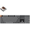Keychron K5 Max Tastiera Meccanica ultra-sottile senza fili, programmabile QMK/VIA, 3 modalità Bluetooth/2,4 GHz/Cavo con LED RGB, Low Profile Gateron Brown Switch Hot-Swap, copritasti in PBT
