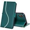 laddutoi Cover per Samsung Galaxy Xcover 7, Custodia Flip Case in Pelle PU [Slot Carte] [Supporto Stand] [Magnetica], Libro Portafoglio Antiurto Custodia per Samsung Xcover 7, Verde