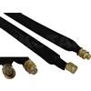 TKSTAR 2 x 30 cm SMA passacavo finestra piatto adattatore SMA maschio a femmina SMA per antenna MIMO LTE 800 MHz, 1800 MHz, 2600 MHz, 50 ohm (1 paio)