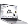 Acer Notebook Swift 14AI AMD Ryzen AI 9 365, ultraleggero 1,32Kg, Display 14 Touch screen WUXGA 32Gb LPDDR5 7500MHz, SSD 1Tb,Wi-Fi 7, Tastiera retroilluminata e fingerprint, Win 11 Home, Argento
