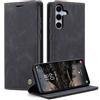 Monweicz Cover Compatibile con Samsung Galaxy S25 Plus, Custodia Portafoglio con Slot per Scheda, Protezione Completa Premium in Pelle PU, Flip Libro Magnetica Samsung Galaxy S25 Plus, Nero