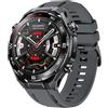 GIOPUEY Cinturini Compatibile con Huawei Watch Ultimate 2, Morbido Silicone Cinturino [Resistente all'Usura] [Traspirante] - DarkGrey