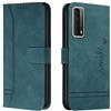 Bravoday Cover per Huawei P Smart 2021 / Y7A 2020, Flip Custodia in Pelle PU Portafoglio Custodia per Huawei Enjoy 20 SE/Honor 10X Lite, con Slot per Schede, Verde