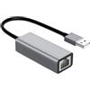 Generic Adattatore Ethernet USB 2.0 - Rete cablata RJ45 da 100 Mbps, per computer portatile desktop senza driver, adattatore per scheda LAN esterna, accessorio per connessione Internet, convertitore di