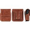 CFKNDBP Pelle Borsa da Cintura per Cellulare Uomo Compatible avec Samsung Galaxy Z Flip 7/6/5/4/3/2/5G, Universale Custodia Telefono da Cintura Portafoglio Compatible avec Huawei Pocket 2/Pocket S/P50 Pocket