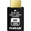 FUERAN Spina fittizia HDMI 2.1 4K 120Hz - Emulatore di display virtuale ad alta risoluzione per PC, cuffie VR e adattatore per display fantasma senza testa EDID per mining di criptovaluta (2.1-4K/120Hz