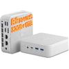 Machenike Mini PC, Ryzen 9 7940HS, 5,2 GHz, 16x2 GB DDR5, SSD da 1 TB, Radeon 780M, desktop da gaming, 4 porte USB 3.2, USB 4, DP 1.4, HDMI 2.0, doppia porta RJ45 2,5G (32GB, 1TB)