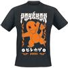 Pokémon Charmander Rocks Uomo T-Shirt Nero XL 100% Cotone Regular