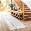 Astra Tappeto ingresso interno antiscivolo 50x150 cm Cuore grigio chiaro - Tappetino antisporco assorbente - Lavabile a 30°C - Tappeto moderno per ingresso