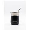 NORTHSTELL Set Mate Argentino Professionale: Bicchiere Termico in Acciaio Inox Opaco con Bombilla Inclusa (Nero)
